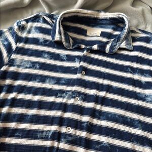 Society Nautical Blue and White Casual Shirt